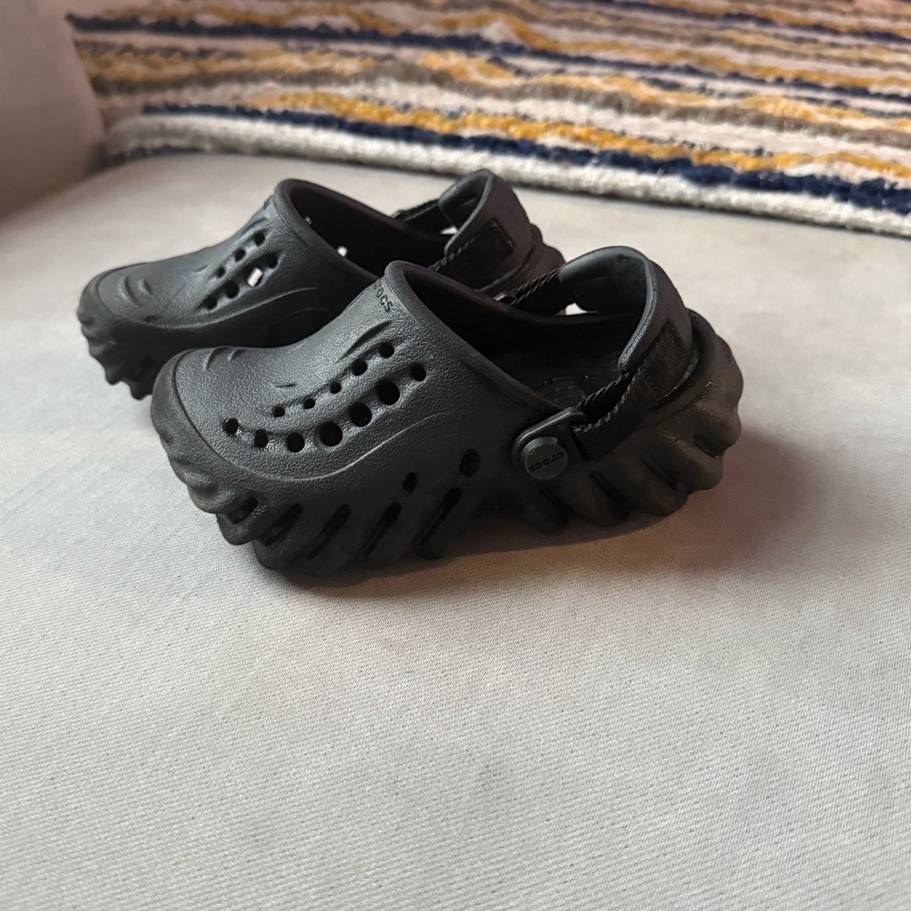 Kids Black Clogs CROCS